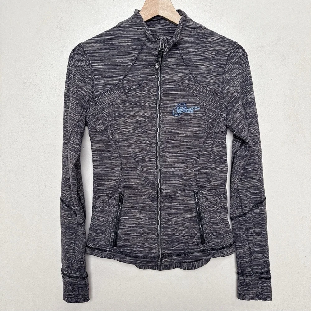 Lululemon Womens 6 Space Dye Active Track Jacket